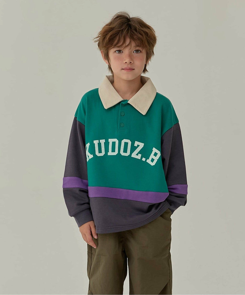 브리즈 긴팔 일본 BREEZE 아동복 KUDOZ.B 라거 폴로 티셔츠 2컬러