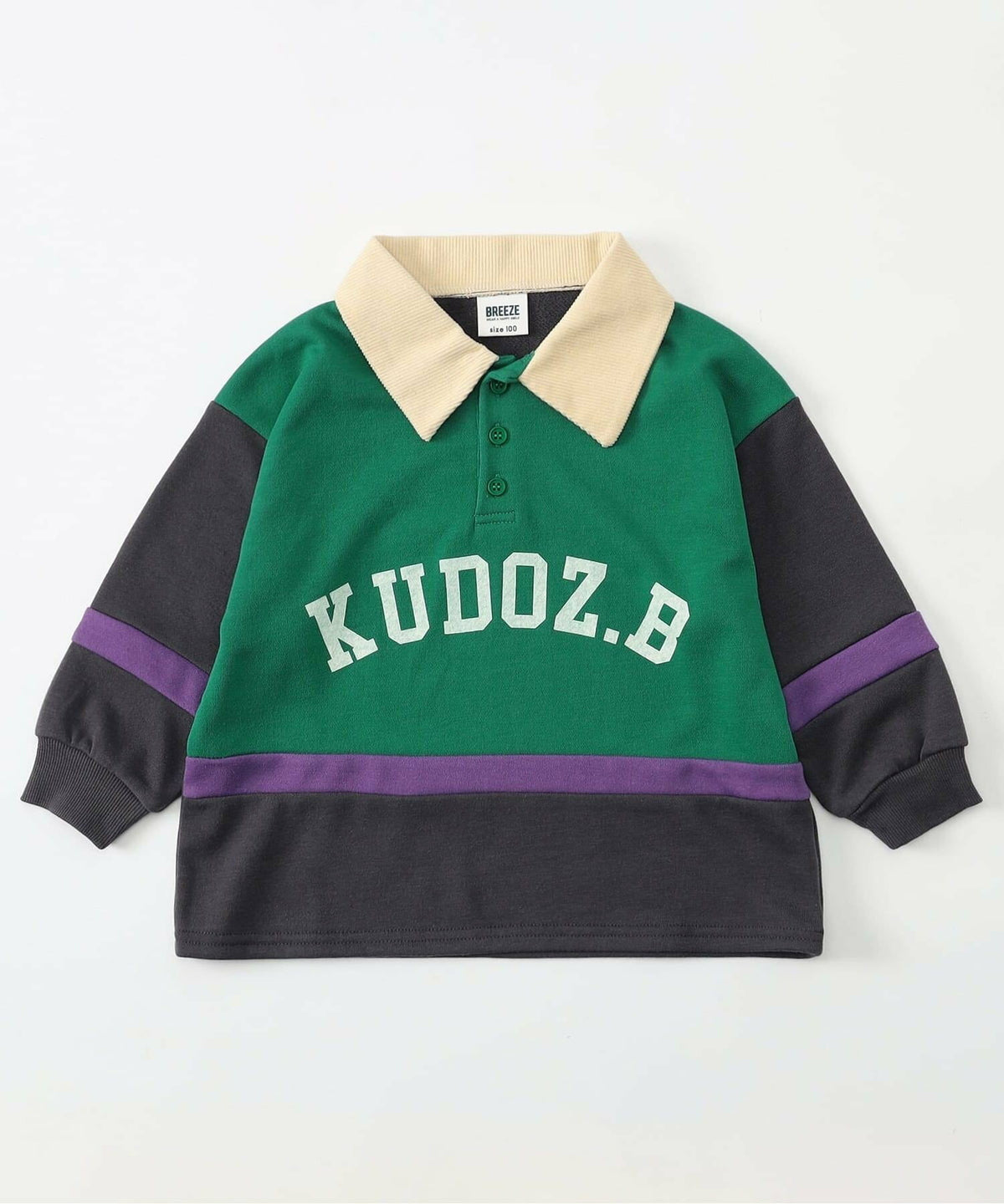 브리즈 긴팔 일본 BREEZE 아동복 KUDOZ.B 라거 폴로 티셔츠 2컬러
