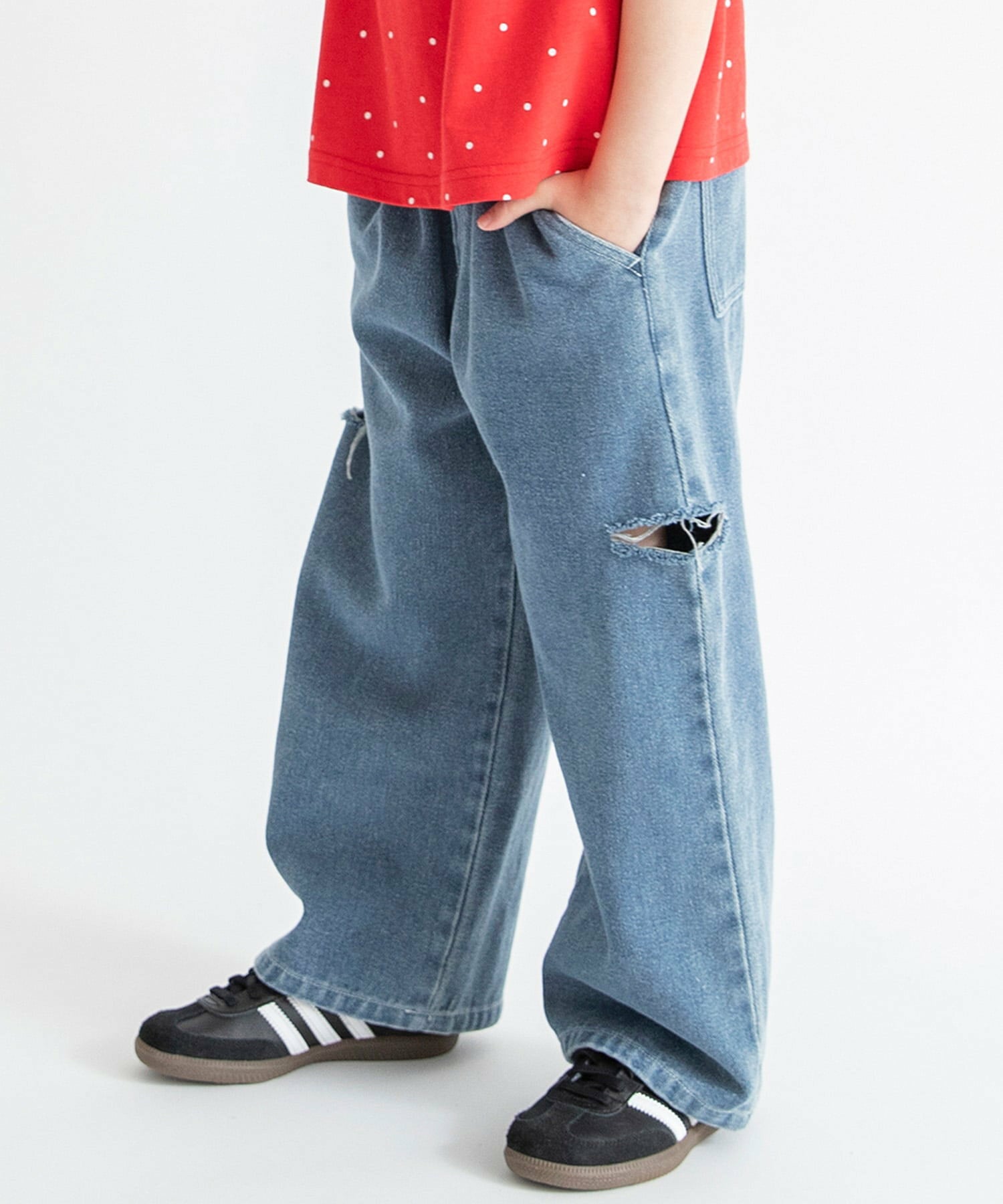 Áo thun in họa tiết 7 màu Branshes Petit Pas Assort Nhật Bản tay ngắn