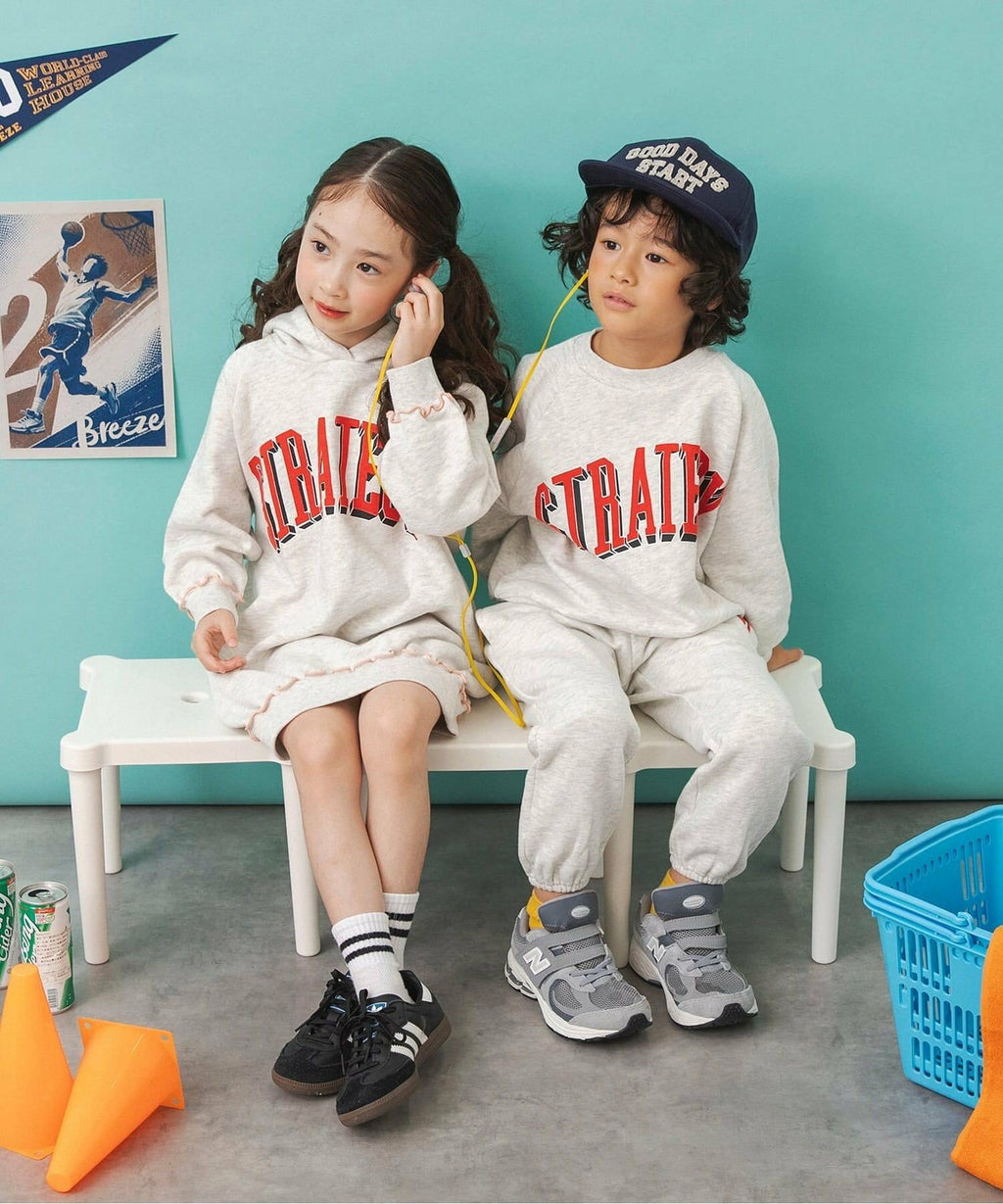 브리즈 긴팔 일본 BREEZE 아동복 컬리지 로고 맨투맨 티셔츠 6컬러