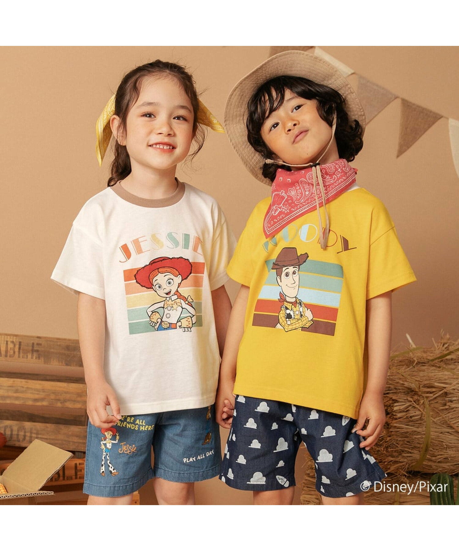 Áo thun in họa tiết 7 màu Branshes Petit Pas Assort Nhật Bản tay ngắn