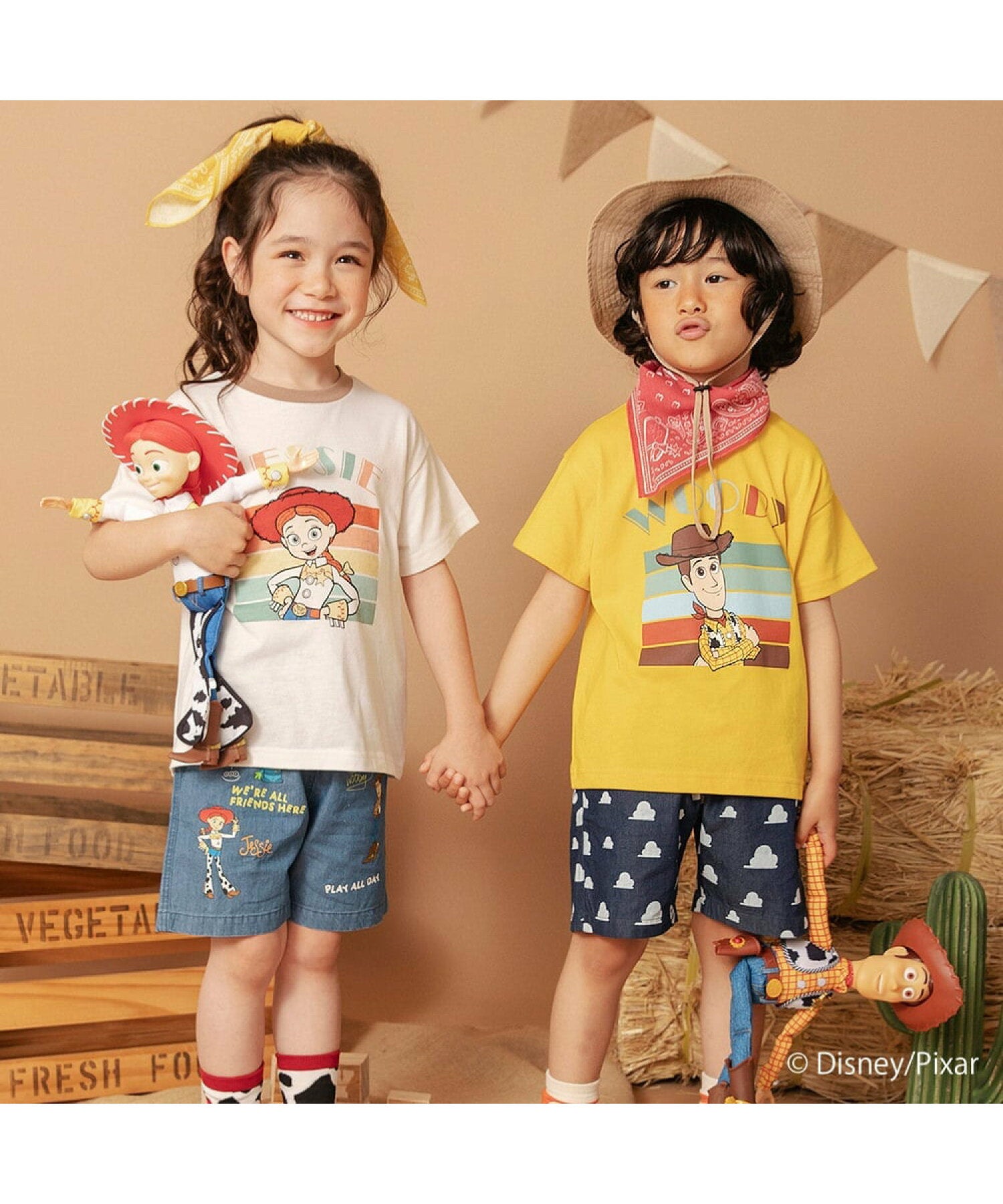Áo thun in họa tiết 7 màu Branshes Petit Pas Assort Nhật Bản tay ngắn