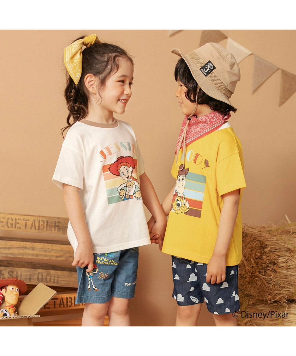 Áo thun in họa tiết 7 màu Branshes Petit Pas Assort Nhật Bản tay ngắn
