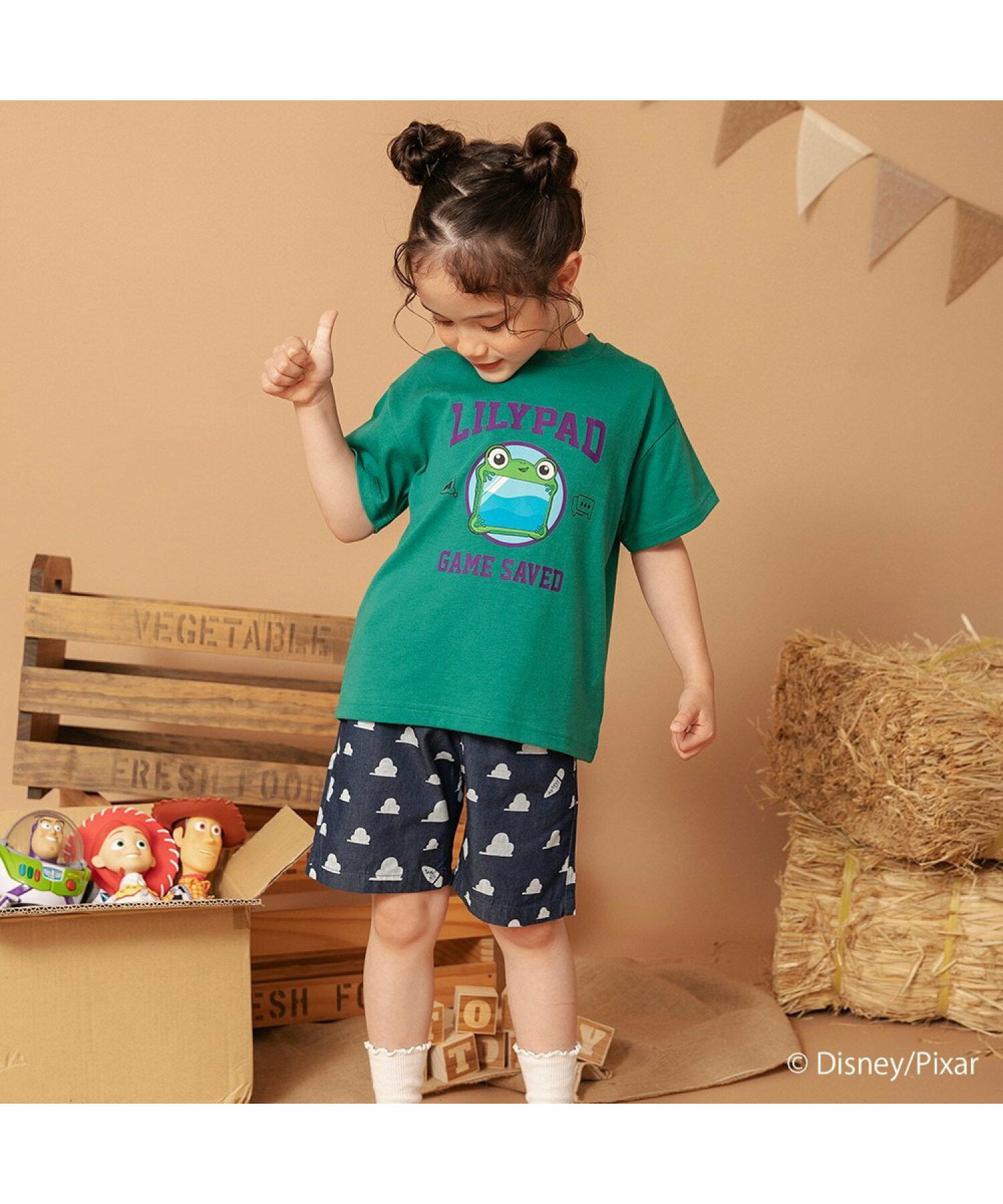 Áo thun in họa tiết 7 màu Branshes Petit Pas Assort Nhật Bản tay ngắn