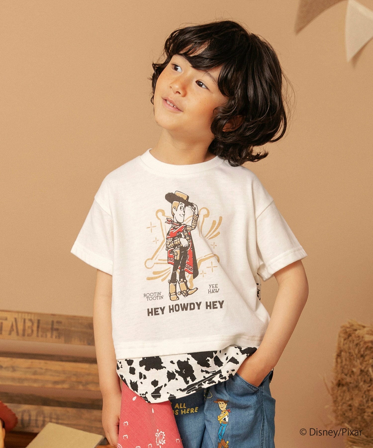 Áo thun in họa tiết 7 màu Branshes Petit Pas Assort Nhật Bản tay ngắn