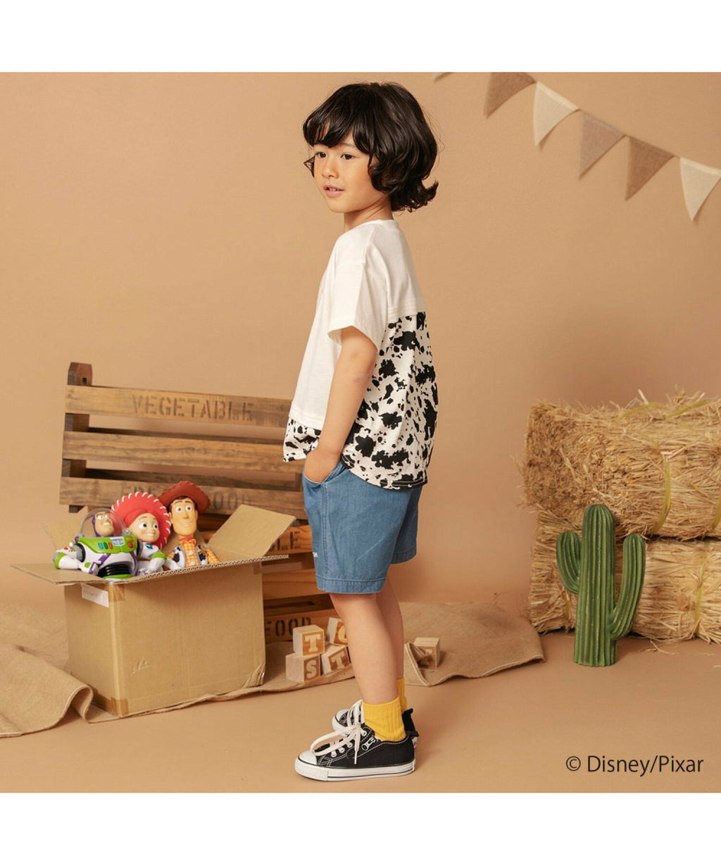 Áo thun in họa tiết 7 màu Branshes Petit Pas Assort Nhật Bản tay ngắn