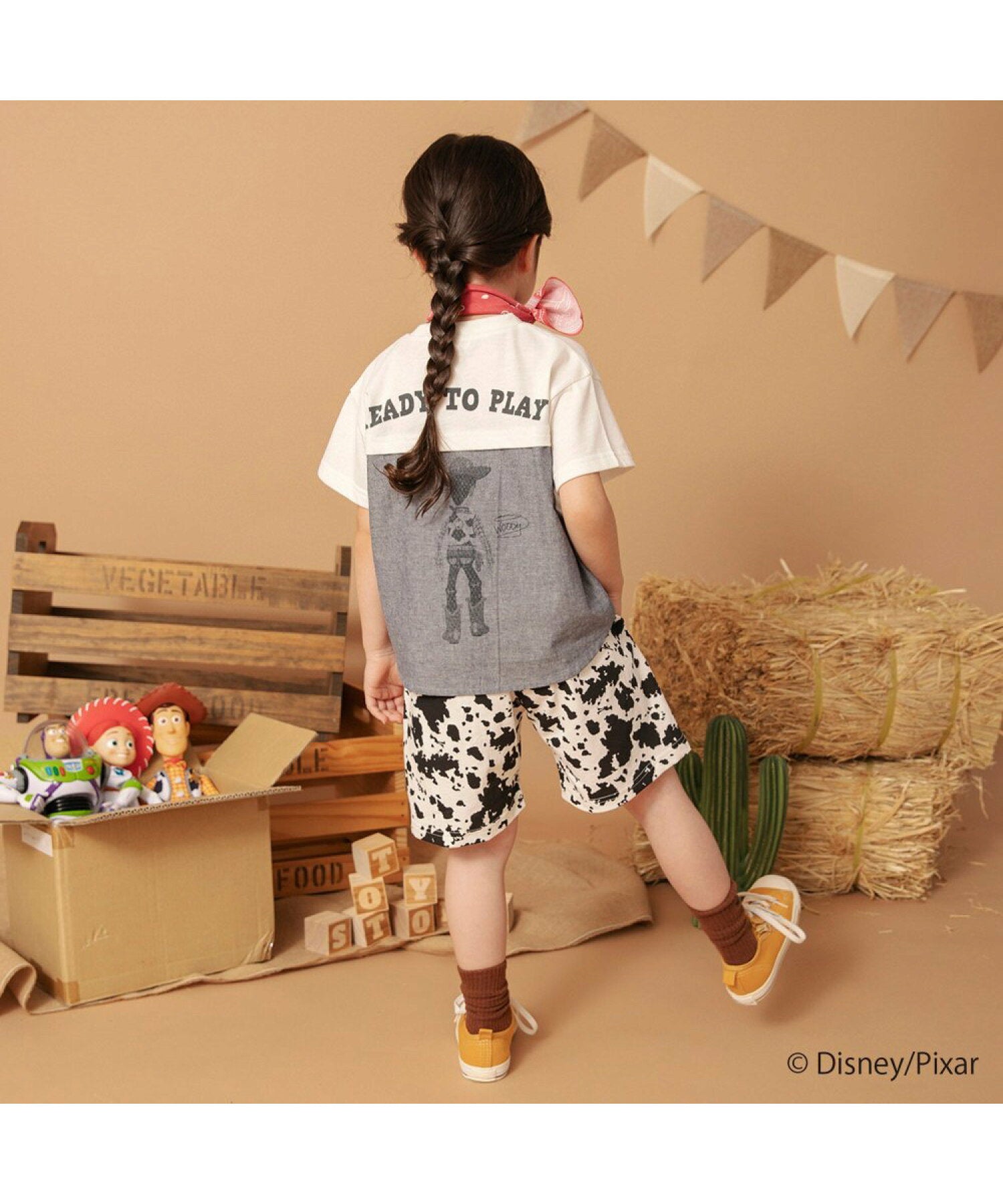 Áo thun in họa tiết 7 màu Branshes Petit Pas Assort Nhật Bản tay ngắn