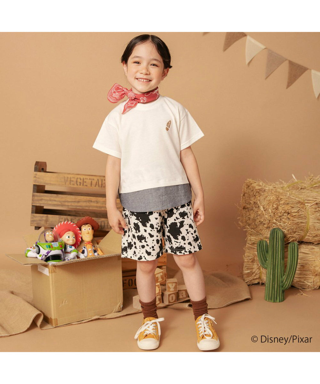 Áo thun in họa tiết 7 màu Branshes Petit Pas Assort Nhật Bản tay ngắn