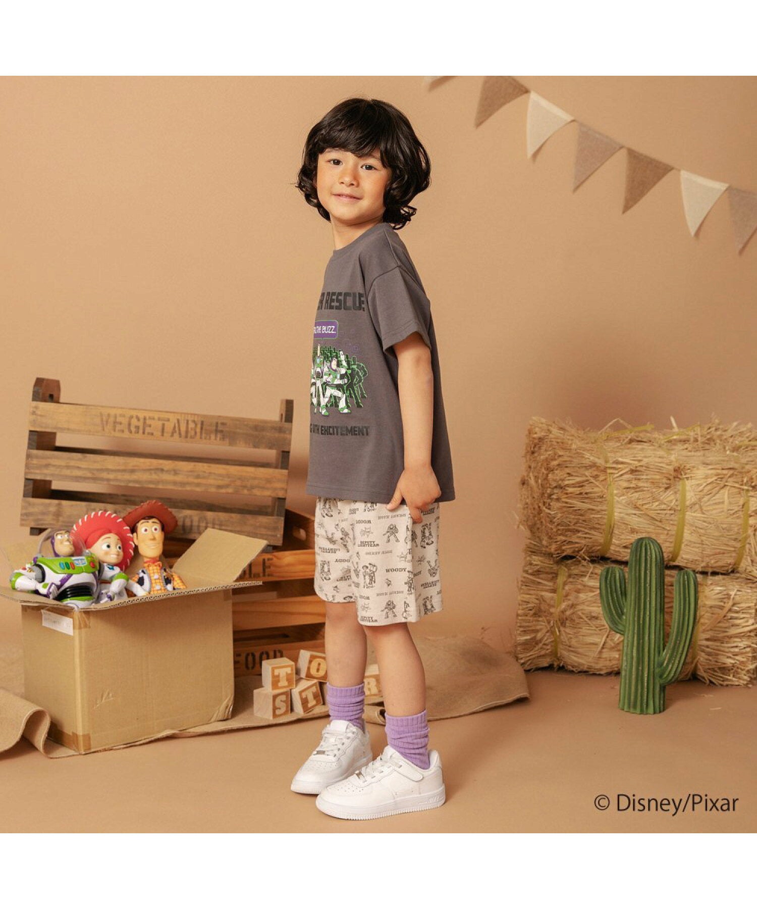Áo thun in họa tiết 7 màu Branshes Petit Pas Assort Nhật Bản tay ngắn