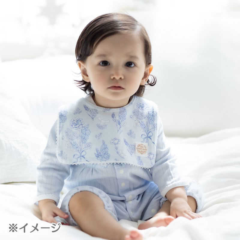 산리오 턱받이 일본  아기 신생아 헬로키티 쿠로미 스퀘어 타입 플라워 패턴 430081 8컬러