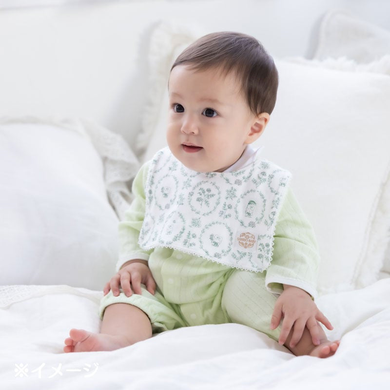 산리오 턱받이 일본  아기 신생아 헬로키티 쿠로미 스퀘어 타입 플라워 패턴 430081 8컬러