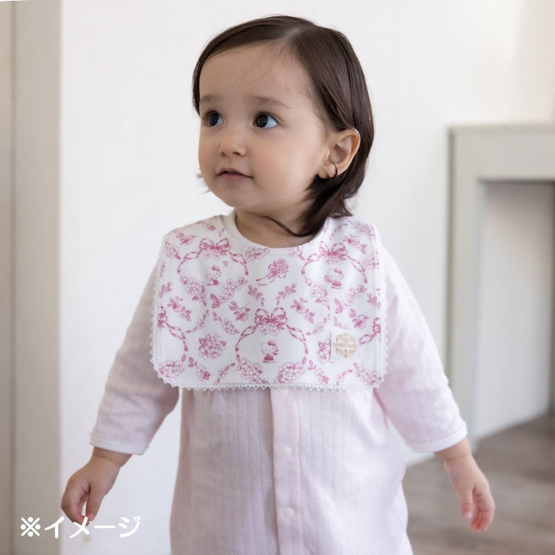 산리오 턱받이 일본  아기 신생아 헬로키티 쿠로미 스퀘어 타입 플라워 패턴 430081 8컬러