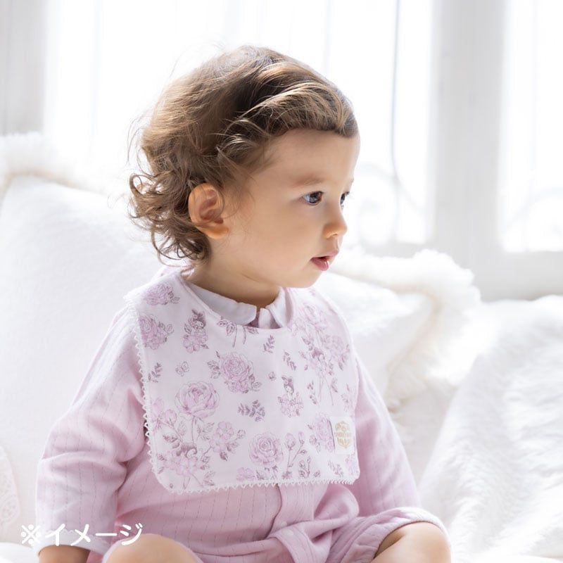 산리오 턱받이 일본  아기 신생아 헬로키티 쿠로미 스퀘어 타입 플라워 패턴 430081 8컬러