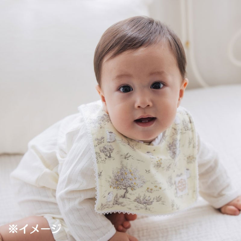 산리오 턱받이 일본  아기 신생아 헬로키티 쿠로미 스퀘어 타입 플라워 패턴 430081 8컬러